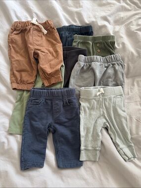 Baby boy 0-3 month Bottoms Multi-Color Pants Set